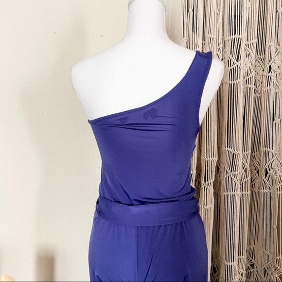 NEW Guess Beaded One Shoulder Wide Leg Jumpsuit - Picture 3 of 8